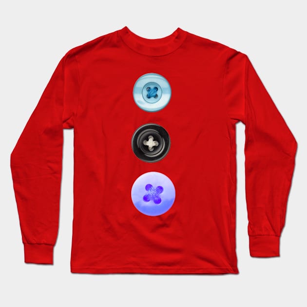 T-shirt with buttons Long Sleeve T-Shirt by Molenusaczech